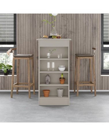Penisola da cucina tavolo alto Swallow con piano e struttura cashmere