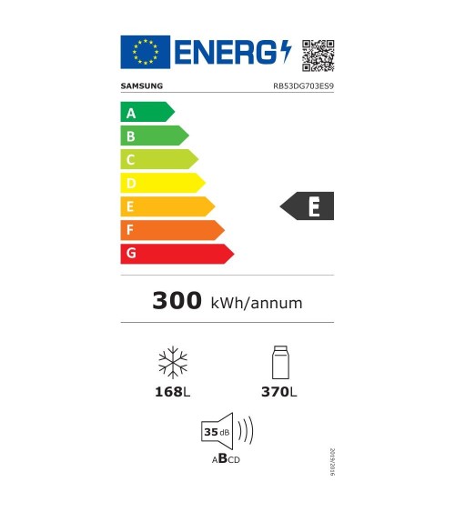 Frigorifero Samsung RB53DG703ES9EF combinato total no frost 538 lt inox classe E