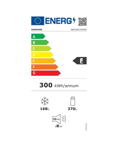 Frigorifero Samsung RB53DG703ES9EF combinato total no frost 538 lt inox classe E