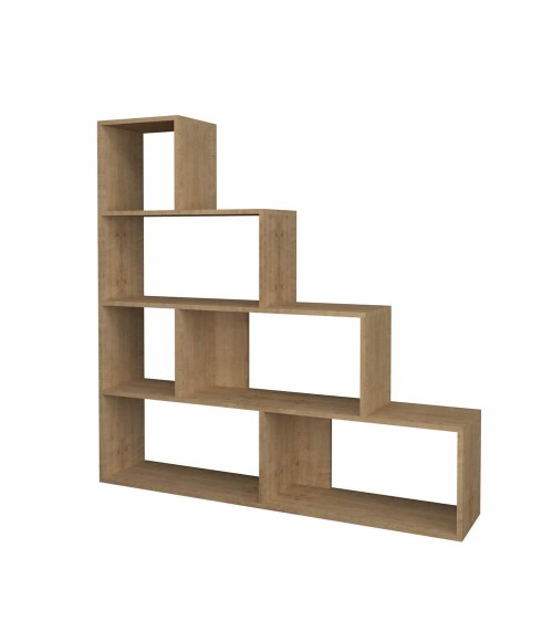 Libreria a scala Alis 145x145 cm. rovere