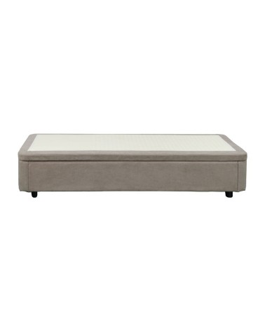 Letto singolo Sommier 80x190 con contenitore in tessuto Enjoy 03 taupe
