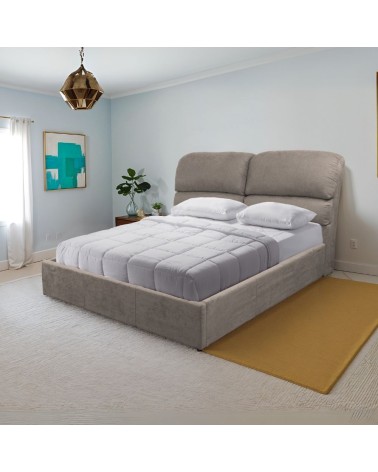 Letto matrimoniale Sofaback contenitore in tessuto Enjoy 03 taupe
