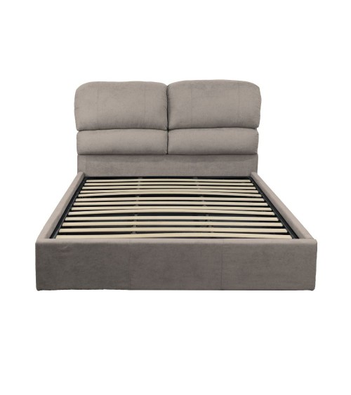 Letto matrimoniale Sofaback contenitore in tessuto Enjoy 03 taupe