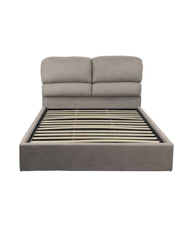 Letto matrimoniale Sofaback contenitore in tessuto Enjoy 03 taupe