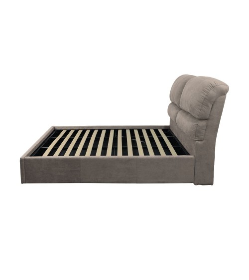 Letto matrimoniale Sofaback contenitore in tessuto Enjoy 03 taupe