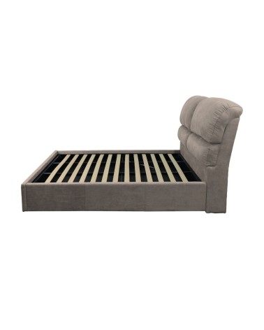 Letto matrimoniale Sofaback contenitore in tessuto Enjoy 03 taupe