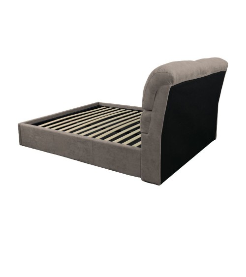Letto matrimoniale Sofaback contenitore in tessuto Enjoy 03 taupe