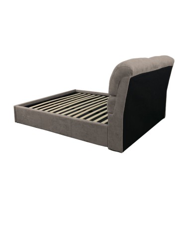 Letto matrimoniale Sofaback contenitore in tessuto Enjoy 03 taupe