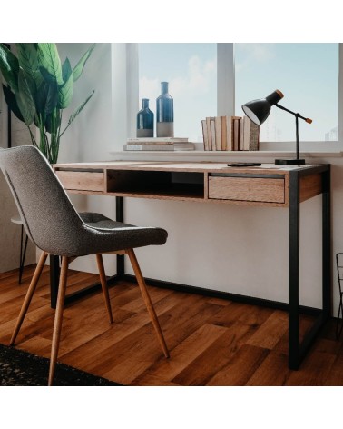 Scrivania Denver 30 L120xP60XH75 quercia antracite