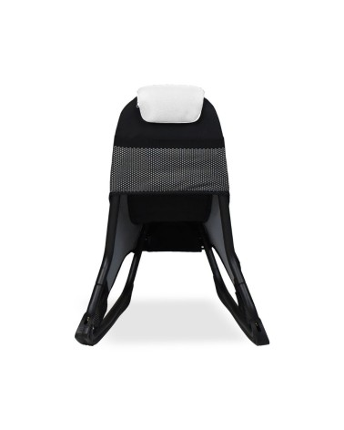 Sedia gaming Rocky con seduta imbottita in rete bicolore nero e bianco