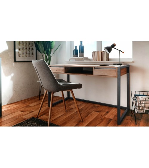 Scrivania Denver 30 L120xP60XH75 quercia antracite