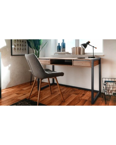 Scrivania Denver 30 L120xP60XH75 quercia antracite