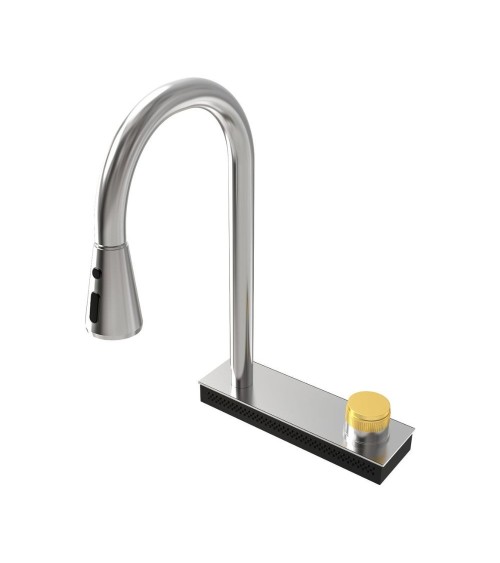 Lavello incasso SA3541 una vasca 75x45 cm. completo di accessori colore inox