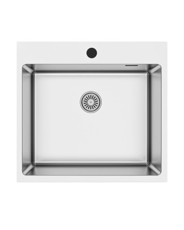 Lavello da incasso SA383 1 vasca 55x50.5 cm. inox