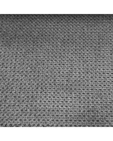 Divano letto angolare destro Arizona con poggiatesta e bracciolo regolabili con pouf contenitore in tessuto Giulia 9713 grigio
