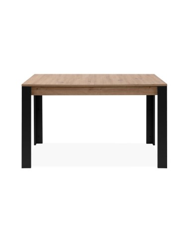 Tavolo allungabile Tolosa 80B colore rovere e gambe nere 150x75x80 cm.