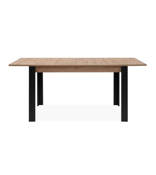 Tavolo allungabile Tolosa 80B colore rovere e gambe nere 150x75x80 cm.
