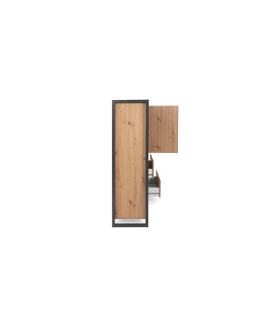 Credenza alta Denver 51 L120XP40XH140 quercia antracite
