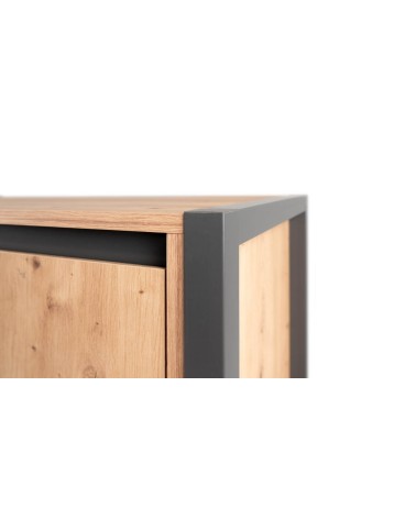 Credenza alta Denver 51 L120XP40XH140 quercia antracite