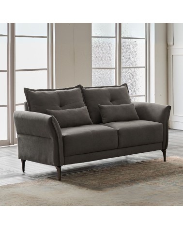 Divano 2 posti Nutmeg in tessuto Mia 103-27 dark grey