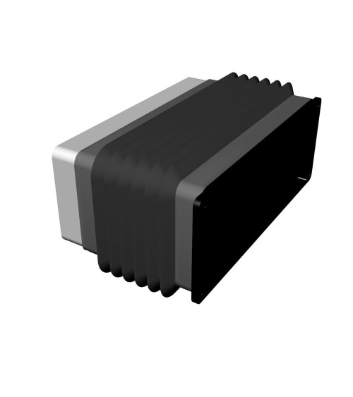 Soffietto con innesto Duct e innesto flangia 220x90 mm.
