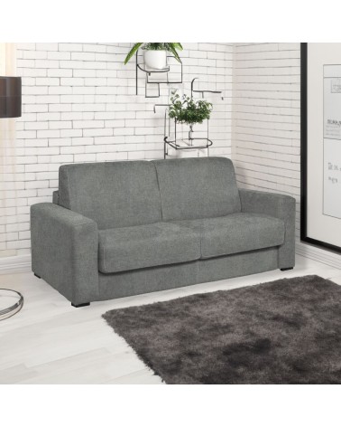 Divano letto Kriog 3 posti con rete elettrosaldata in tessuto Barrel 83 grigio