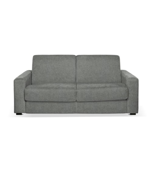 Divano letto Kriog 3 posti con rete elettrosaldata in tessuto Barrel 83 grigio