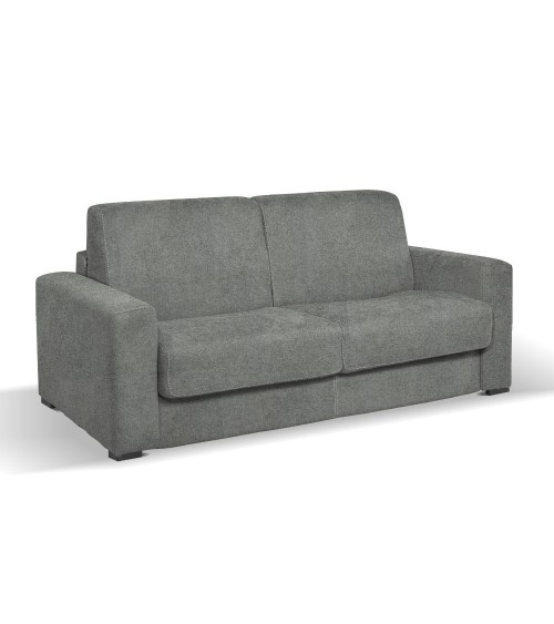 Divano letto Kriog 3 posti con rete elettrosaldata in tessuto Barrel 83 grigio