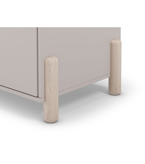 Armadio Enola 2 ante in legno massiccio colore beige
