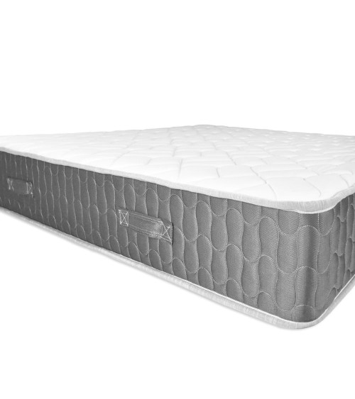 Materasso matrimoniale Palladio con bordo grigio 160x200x25 H cm. in schiuma poliuretanica e memory non sfoderabile