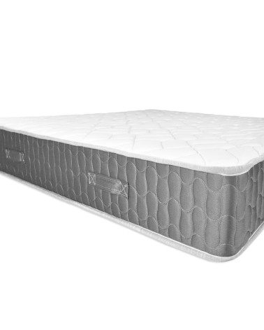 Materasso matrimoniale Palladio con bordo grigio 160x200x25 H cm. in schiuma poliuretanica e memory non sfoderabile