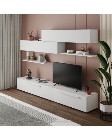 Parete attrezzata Kombat 260 colore bianco