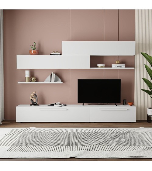 Parete attrezzata Kombat 260 colore bianco