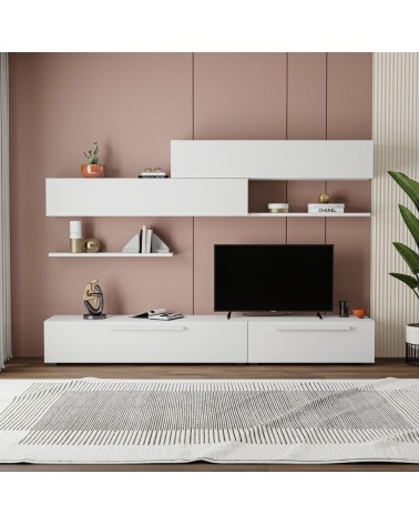 Parete attrezzata Kombat 260 colore bianco
