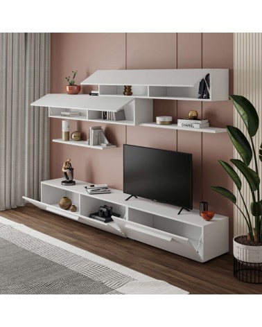 Parete attrezzata Kombat 260 colore bianco