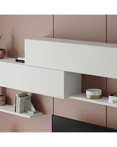 Parete attrezzata Kombat 260 colore bianco