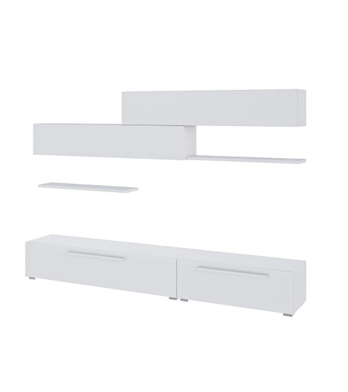 Parete attrezzata Kombat 260 colore bianco