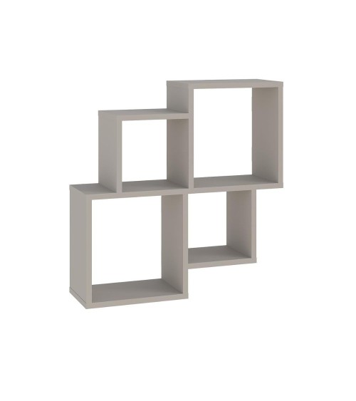 Mensola Oyo con 4 scomparti a vista colore cashmere