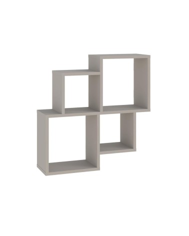 Mensola Oyo con 4 scomparti a vista colore cashmere