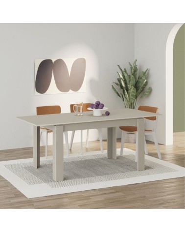 Tavolo allungabile Tolmen cashmere 140x80 allungabile a 190 cm.