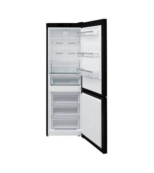 Frigorifero combinato Sharp SJNBA31IEBGD 331 lt No Frost con estetica glass nero classe D