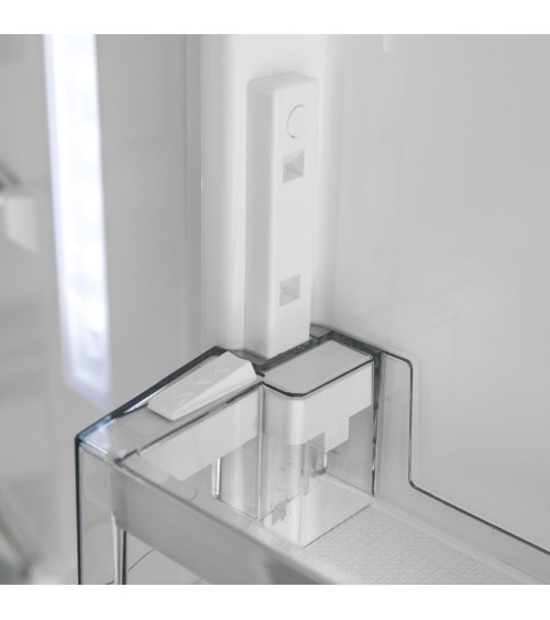 Frigorifero combinato Sharp SJNBA31IEBGD 331 lt No Frost con estetica glass nero classe D