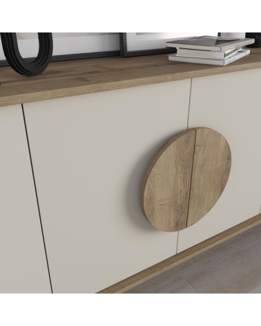 Madia Gora 180 cm struttura colore noce hitit con ante cashmere