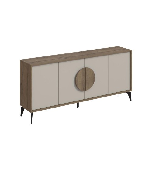 Madia Gora 180 cm struttura colore noce hitit con ante cashmere