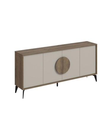 Madia Gora 180 cm struttura colore noce hitit con ante cashmere
