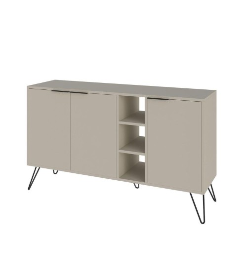 Madia Clara 3 ante cashmere e nicchie a giorno 142x35,6x83h