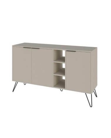 Madia Clara 3 ante cashmere e nicchie a giorno 142x35,6x83h