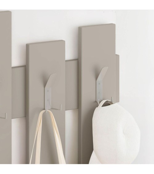 Appendiabiti a muro Wave cashmere 8 ganci