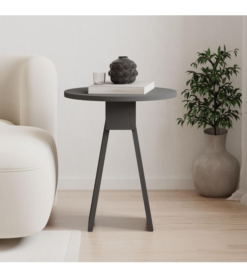 Tavolino da salotto Chen H 50x42x23.4 cm. colore antracite