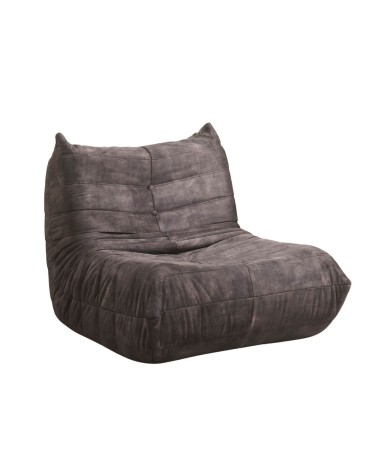 Poltrona Horace imbottitura in schiuma con rivestimento in tessuto UF912-07B grigio scuro sottovuoto